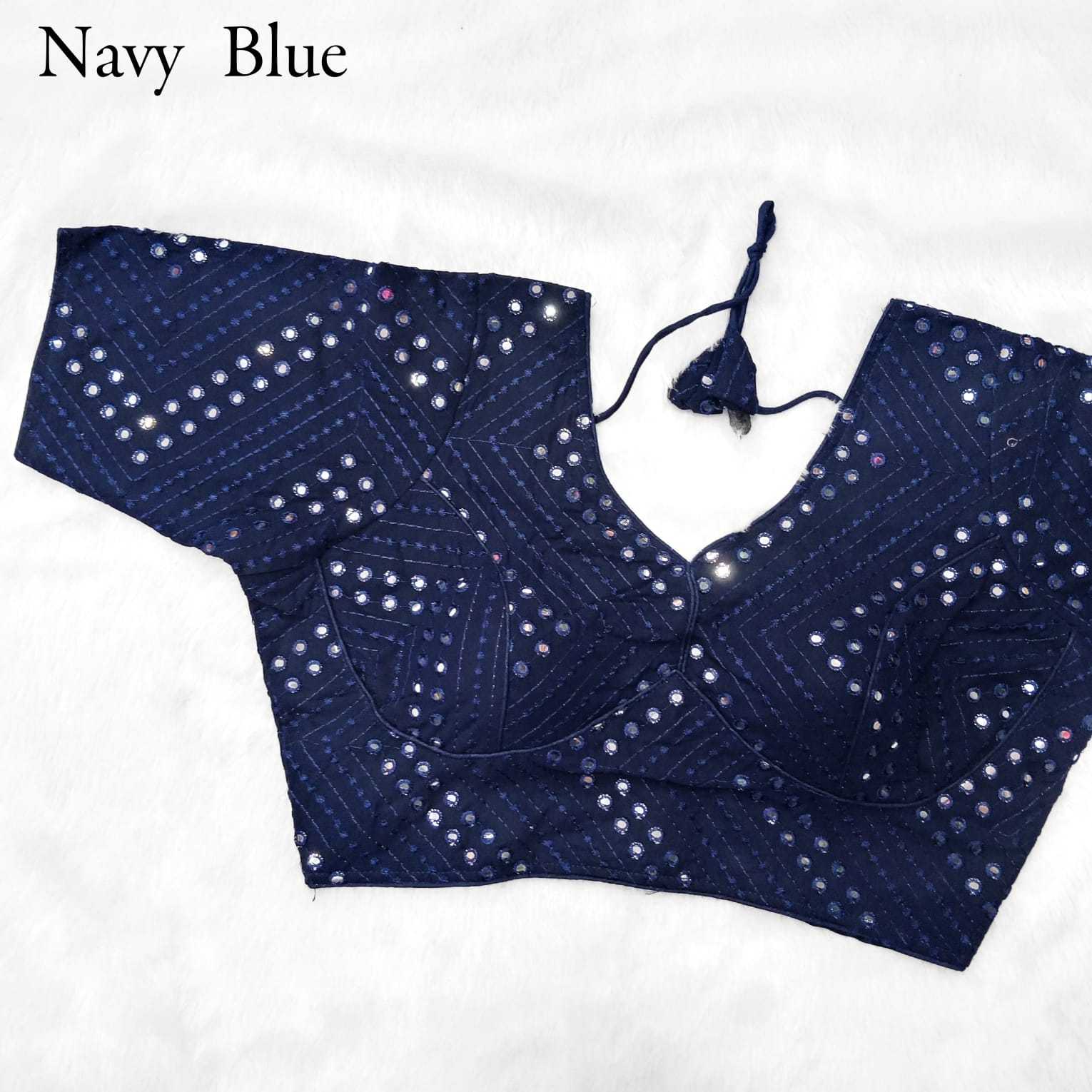 pr georgette mirror work readymade fancy blouse catalog