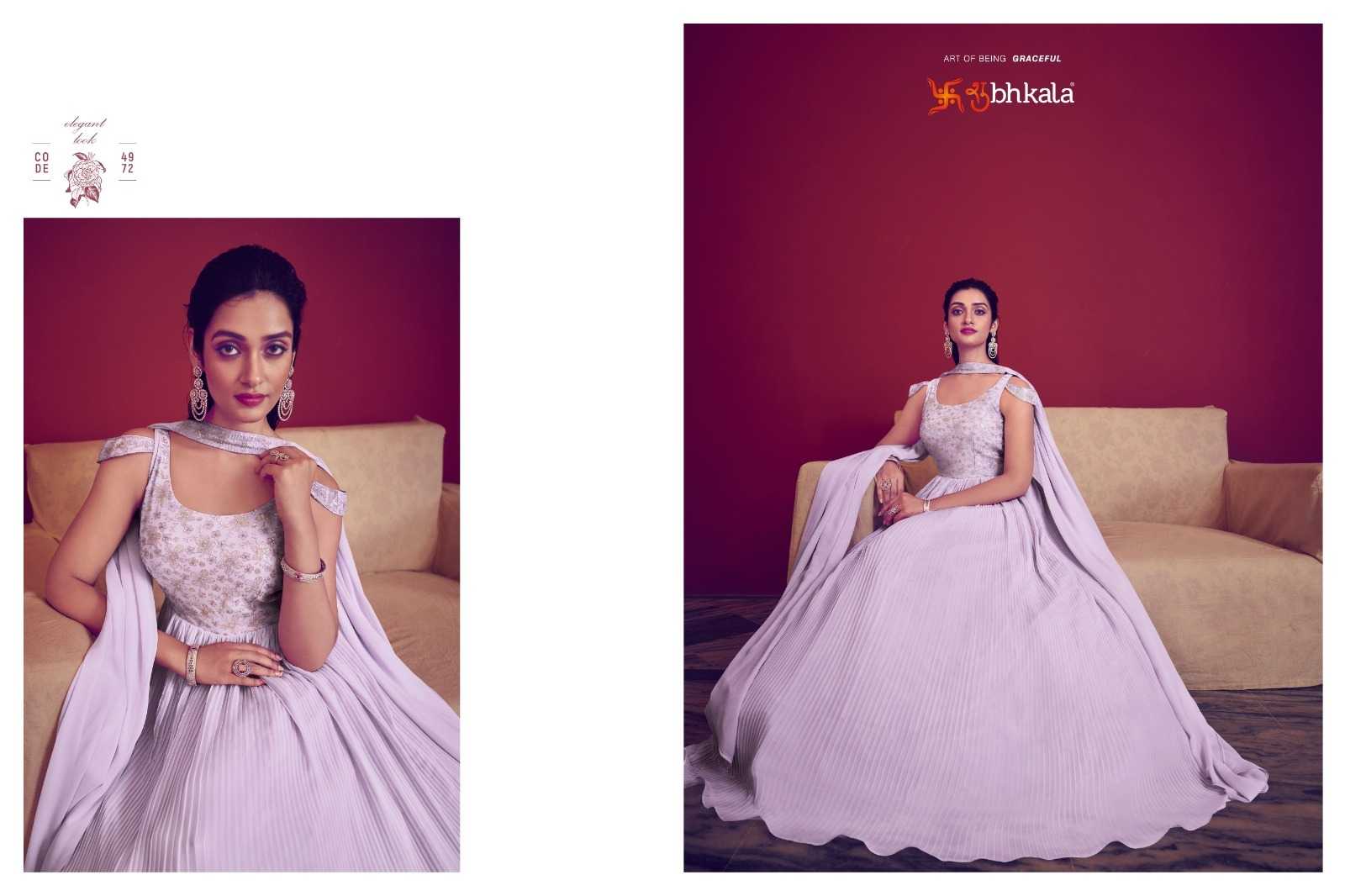 subhkala khushboo flory vol 41 western wear readymade designer gown catalog