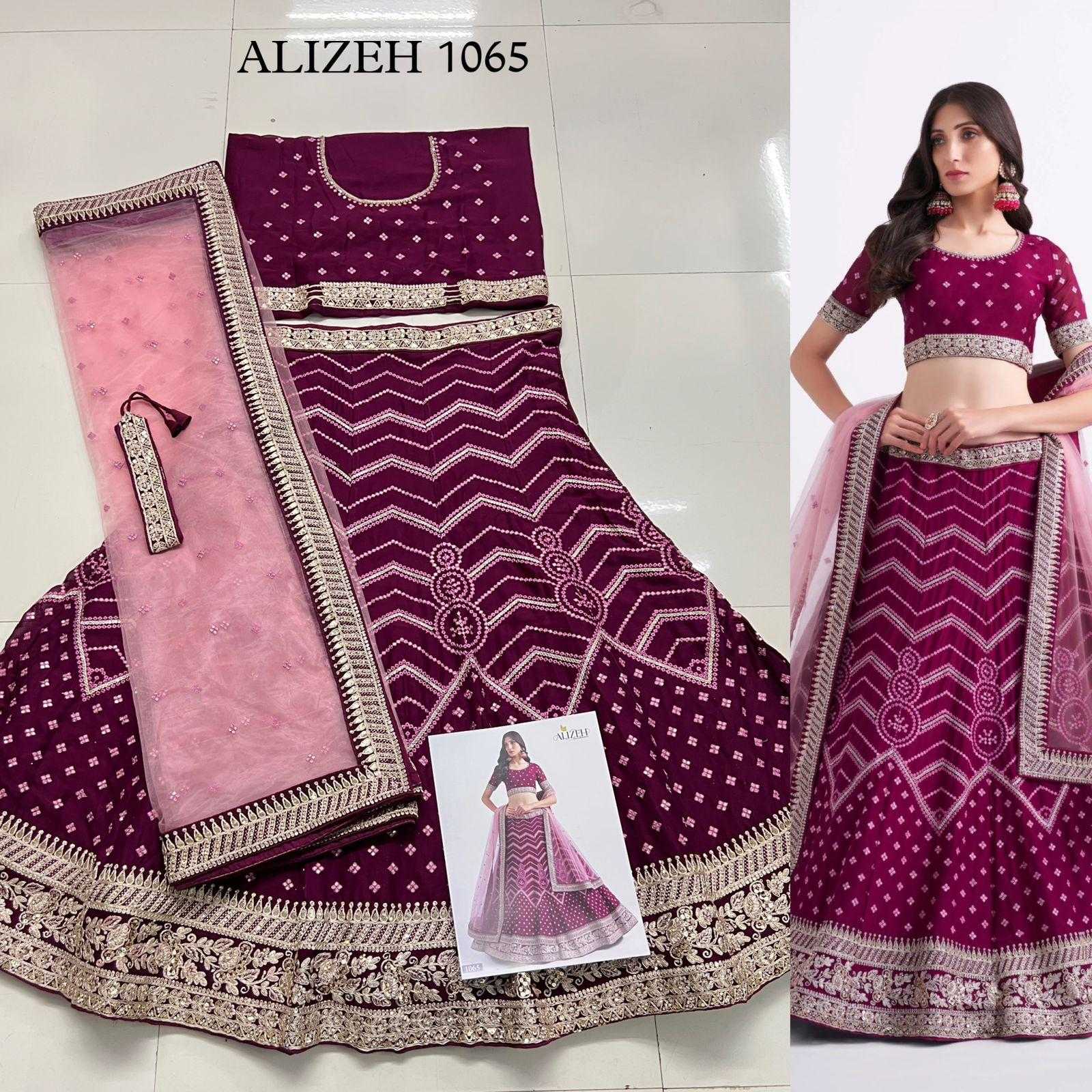 alizeh bridal heritage premium vol 2 1065 designer unstitch lehenga single design