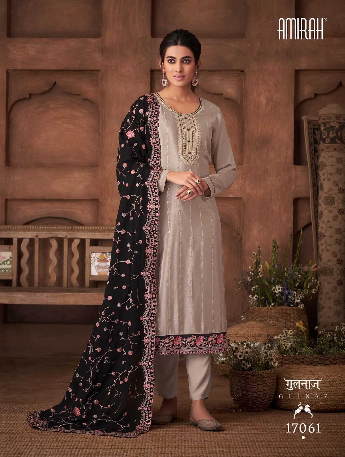 amirah gulnaz vol 2 designer embroidery work dress material festive wear catalog