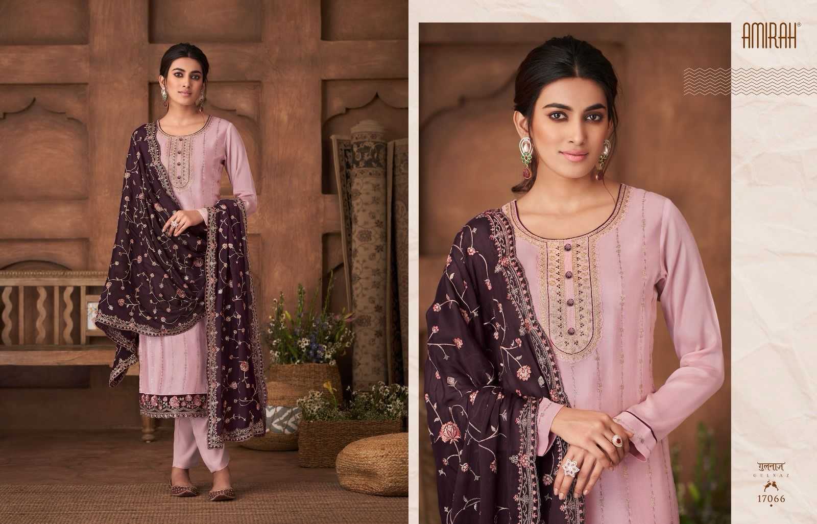 amirah gulnaz vol 2 designer embroidery work dress material festive wear catalog