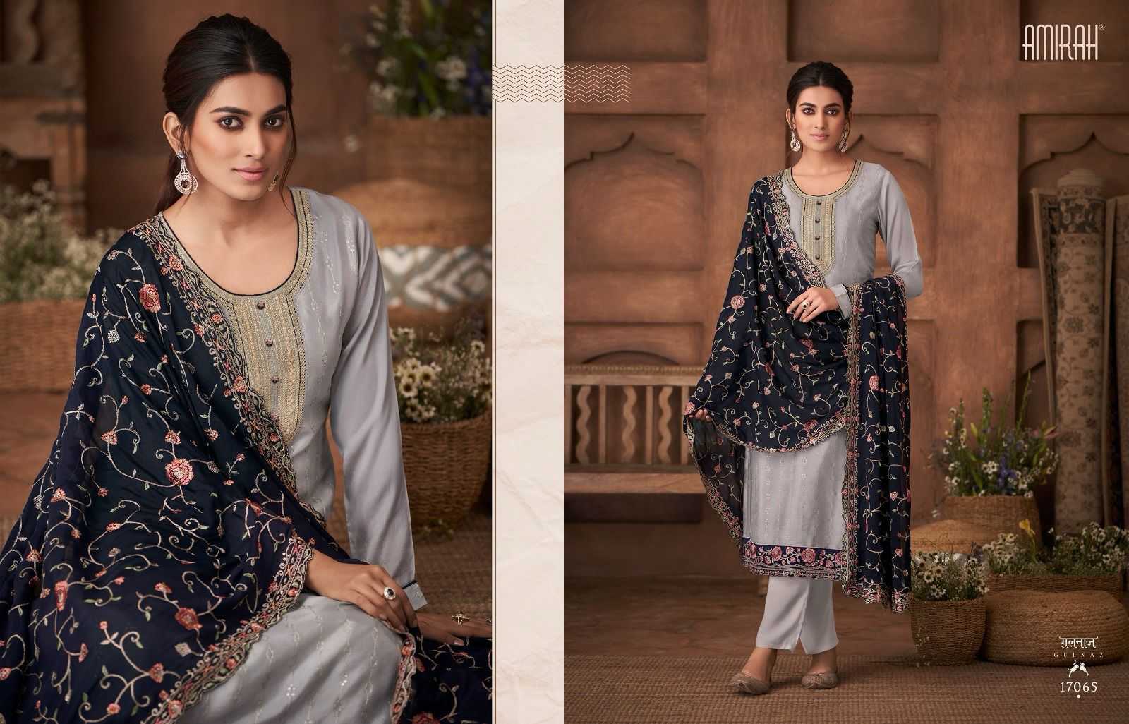 amirah gulnaz vol 2 designer embroidery work dress material festive wear catalog