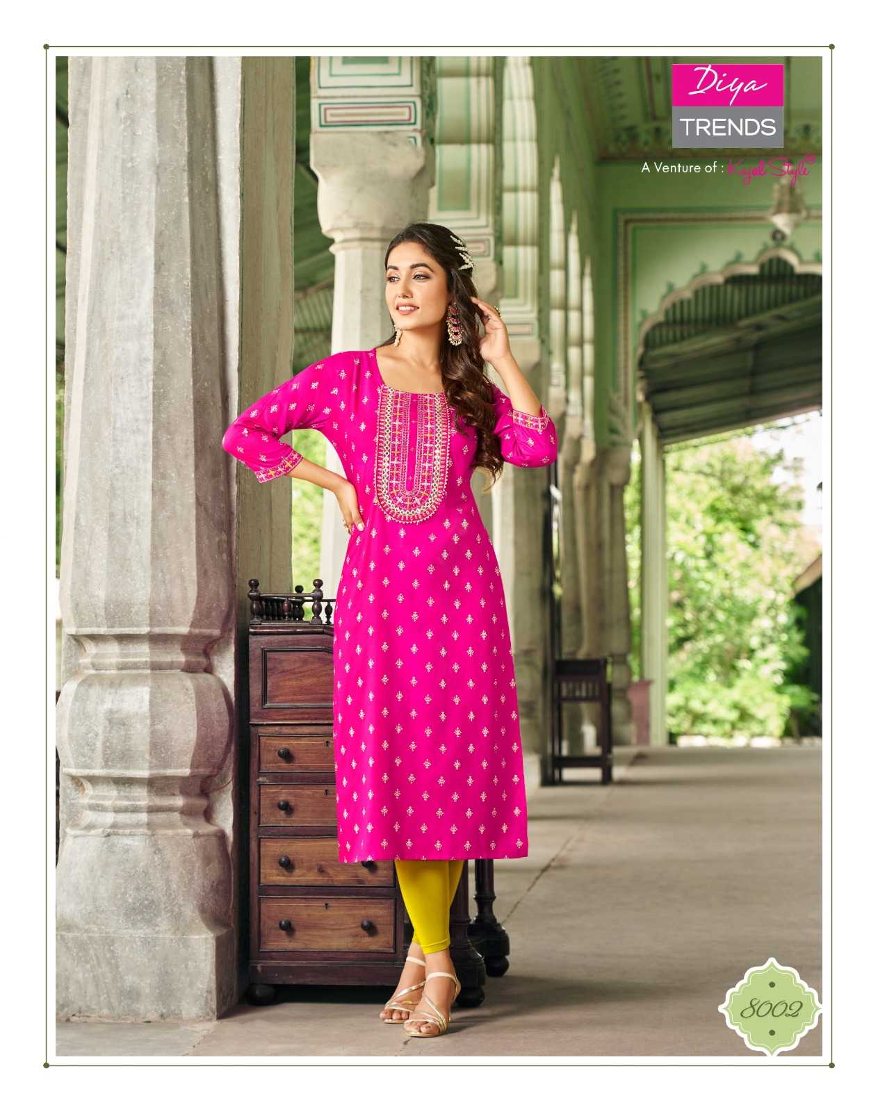 diya trends victoriya vol 8 readymade fancy straight kurti in plus size
