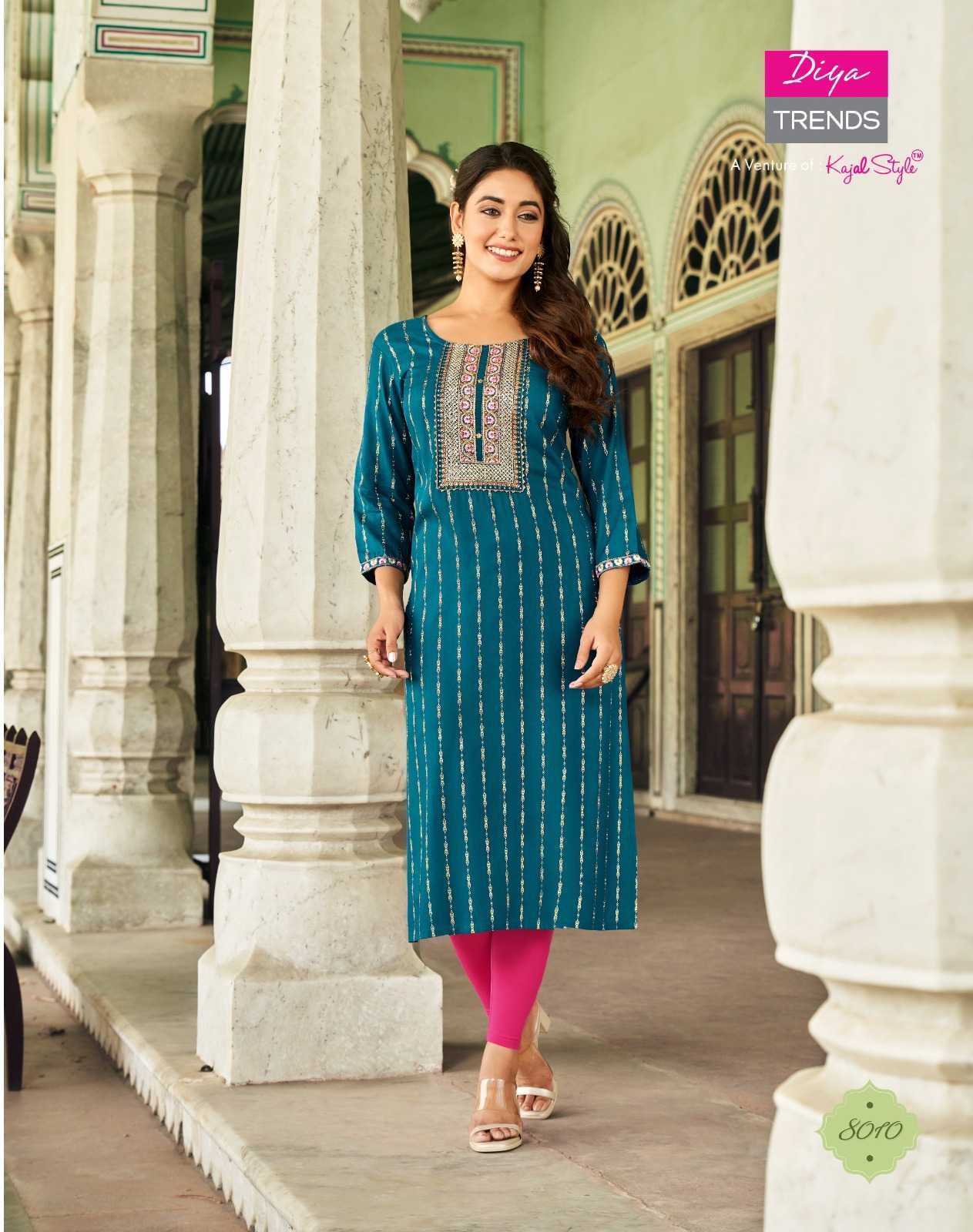 diya trends victoriya vol 8 readymade fancy straight kurti in plus size