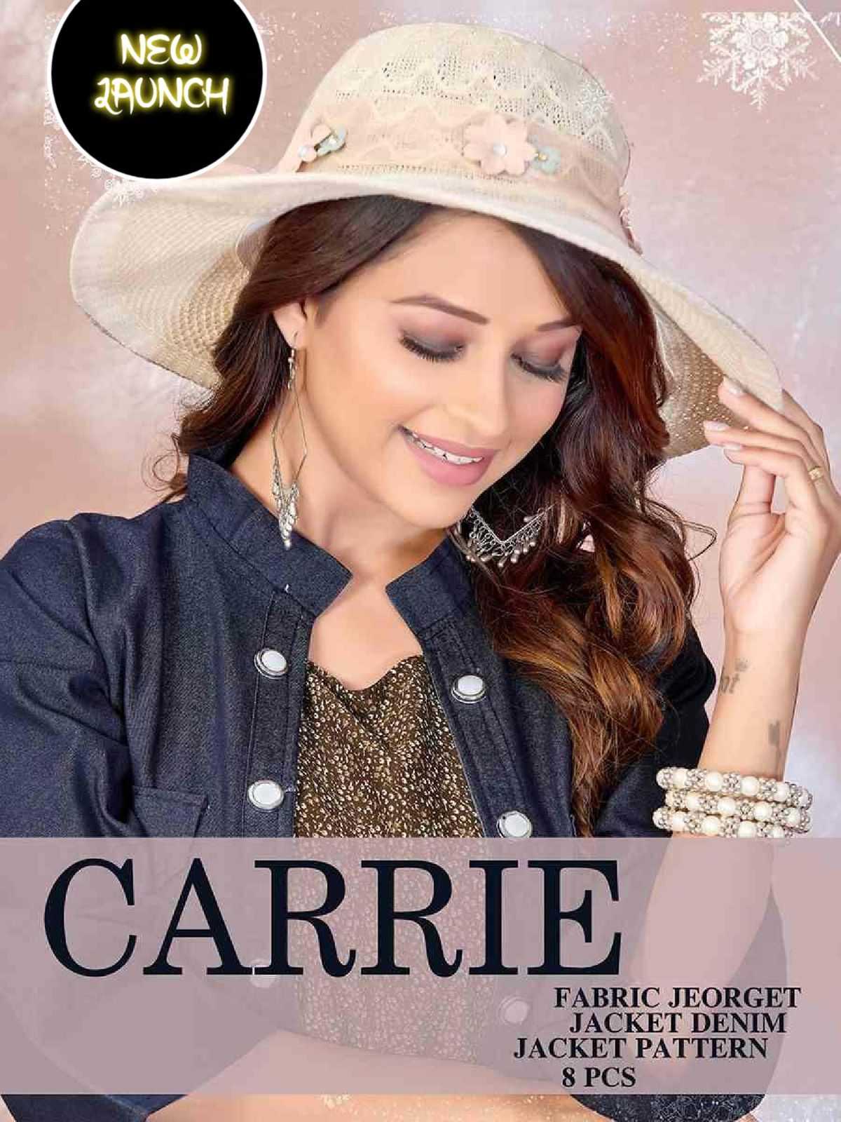JLF CARRIE GEORGETTE WITH JACKET KURTI CATALOG
