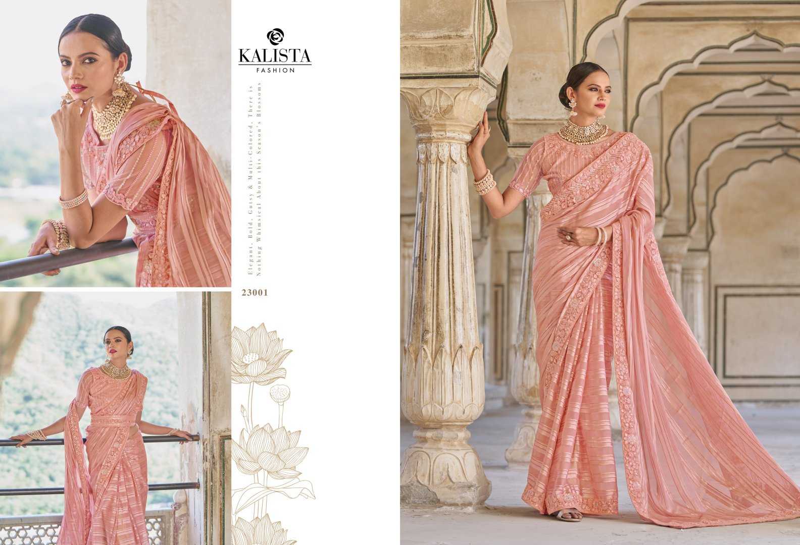 kalista fashion cindrella gold vol 2 designer occasion wear sarees