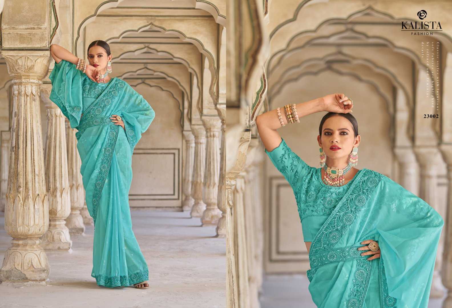 kalista fashion cindrella gold vol 2 designer occasion wear sarees