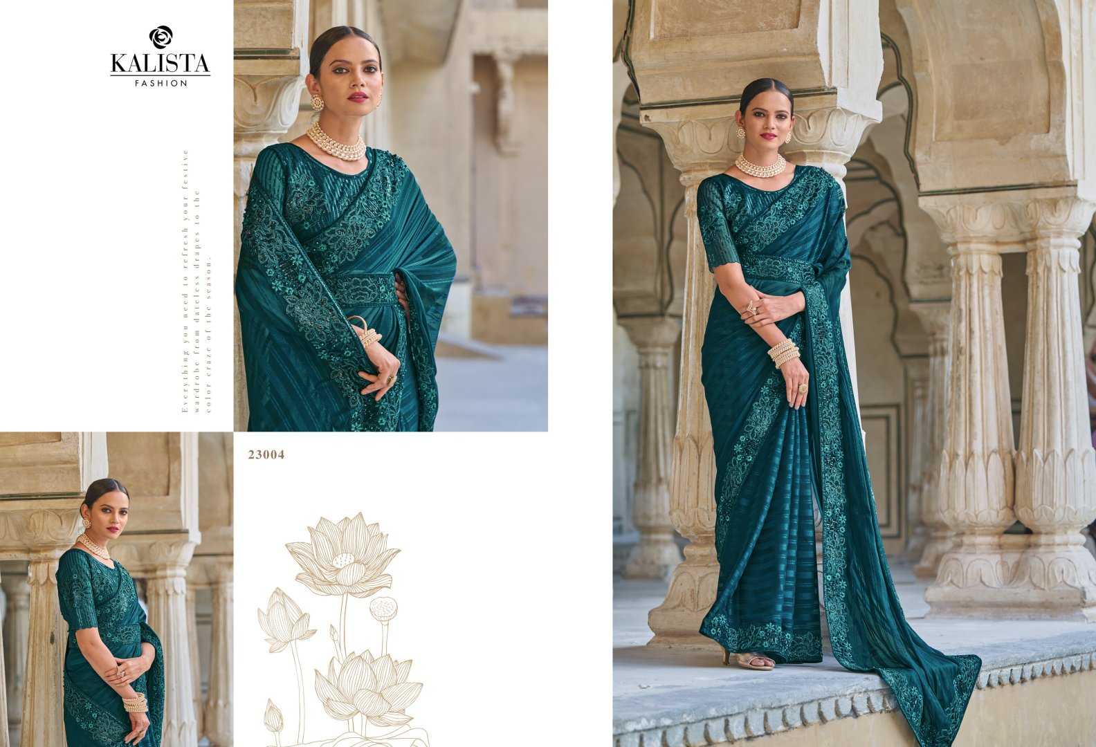 kalista fashion cindrella gold vol 2 designer occasion wear sarees