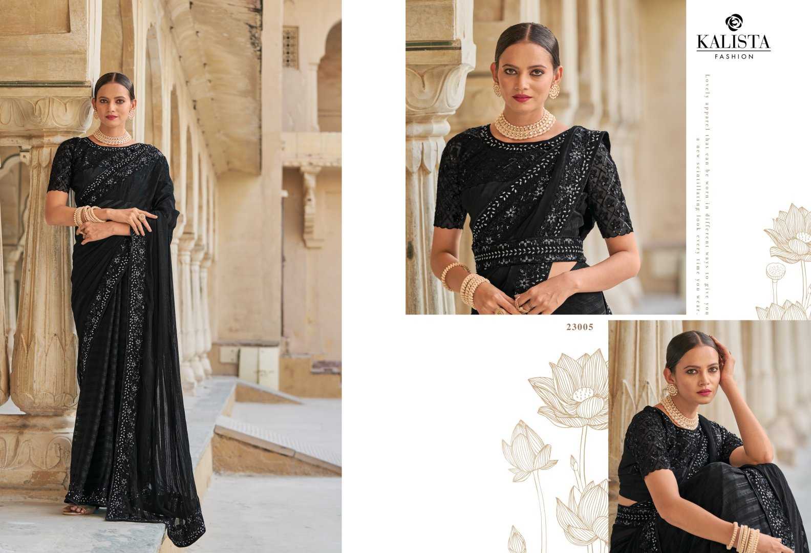 kalista fashion cindrella gold vol 2 designer occasion wear sarees