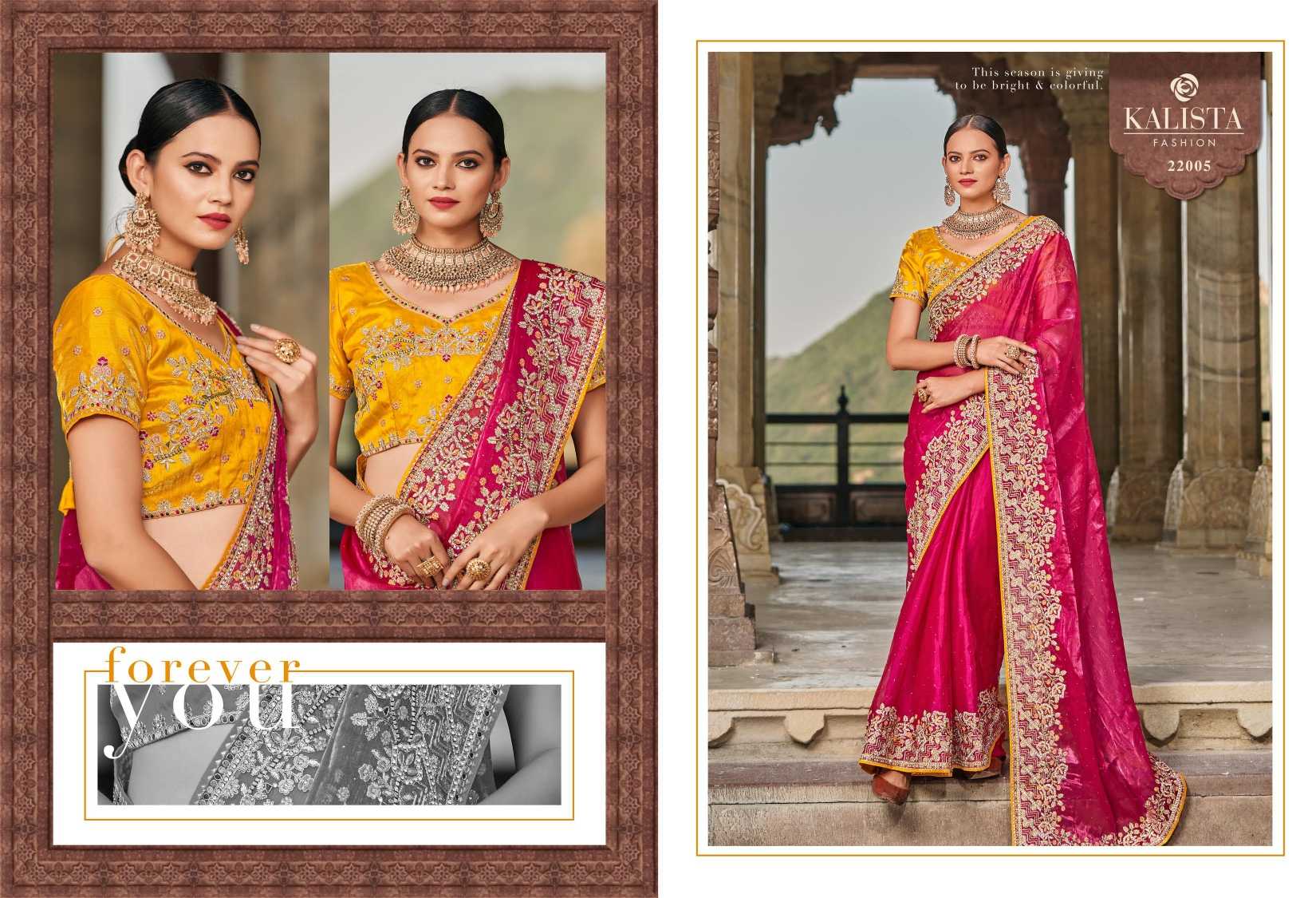 kalista fashion festival mania designer occasion wear work sarees