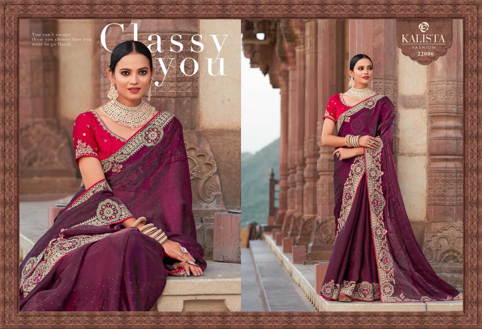 kalista fashion festival mania designer occasion wear work sarees