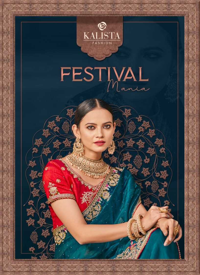 kalista fashion festival mania designer occasion wear work sarees