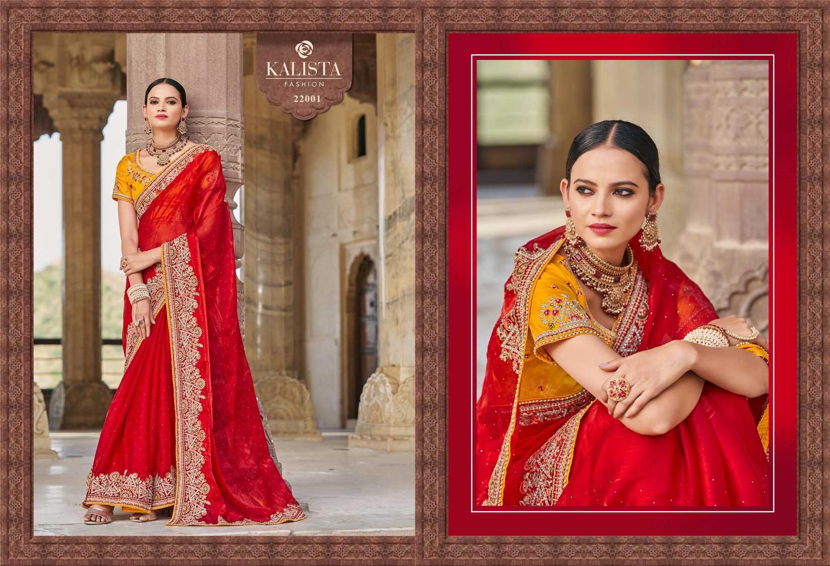 kalista fashion festival mania designer occasion wear work sarees