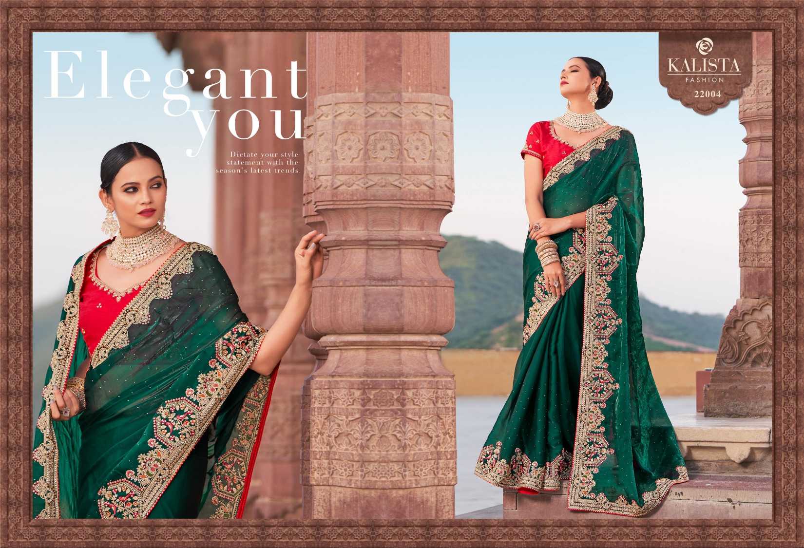 kalista fashion festival mania designer occasion wear work sarees