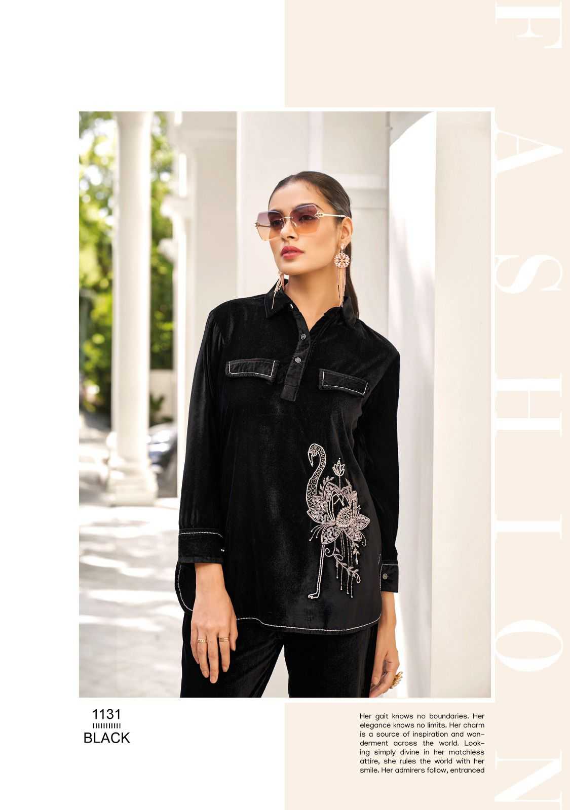 lady leela marbles vol 2 readymade velvet winter designer cord set