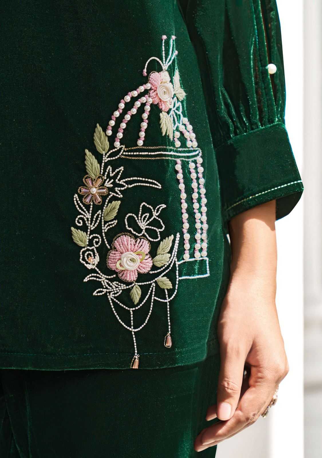 lady leela marbles vol 2 readymade velvet winter designer cord set