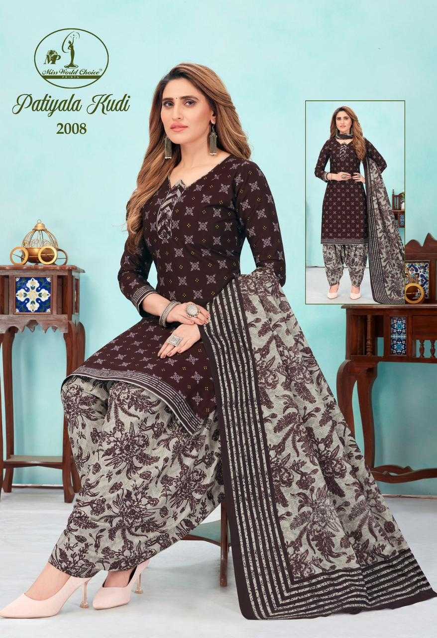 miss world patiyala kudi vol 2 cotton casual unstitch salwar kameez catalog