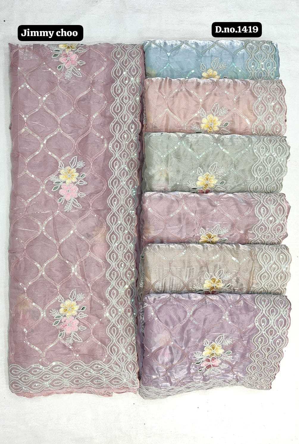 pr designer embroidery work colour matching non catalogue suits