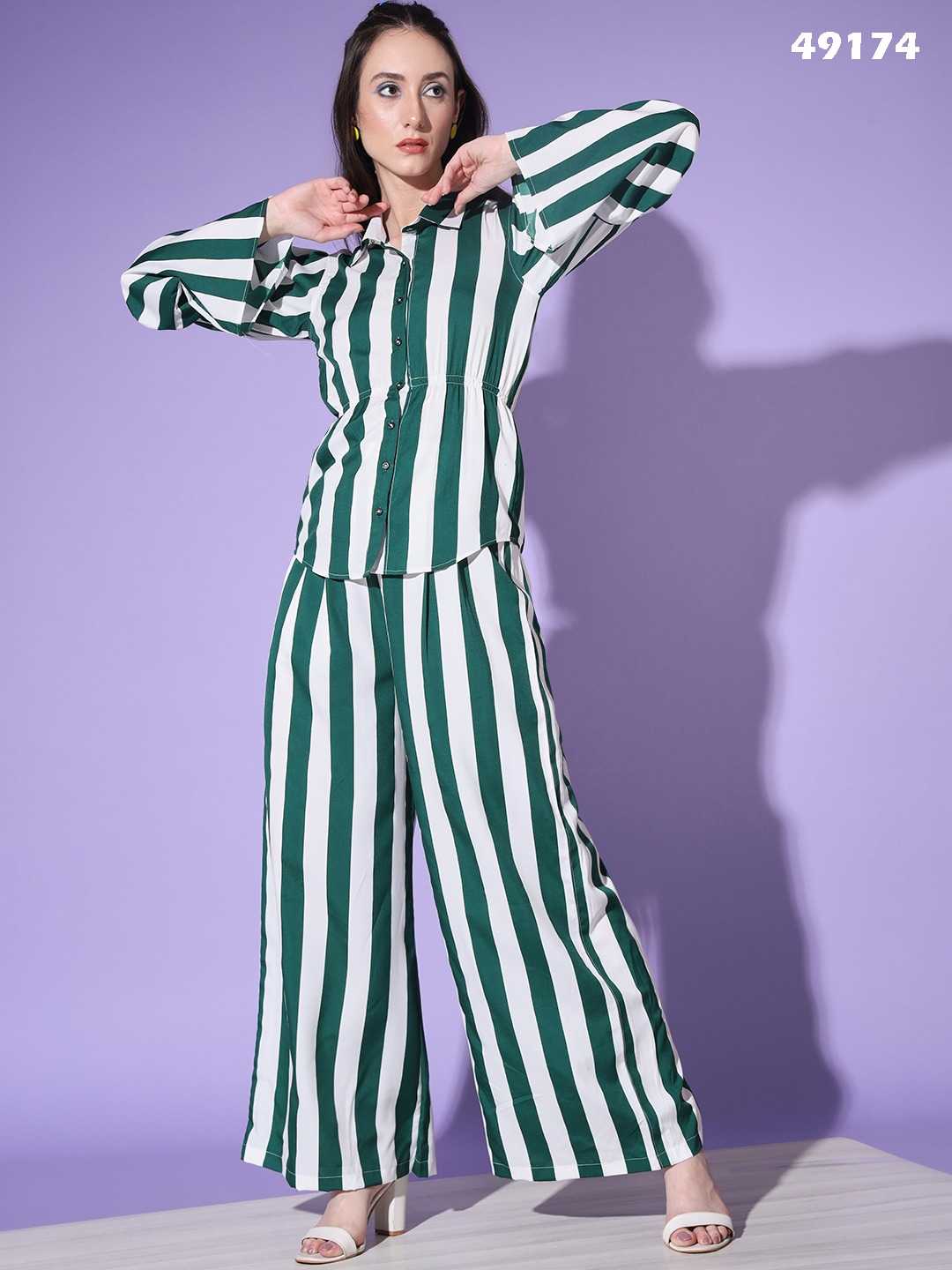 pr shivani vol 2 fancy crape readymade western cord set