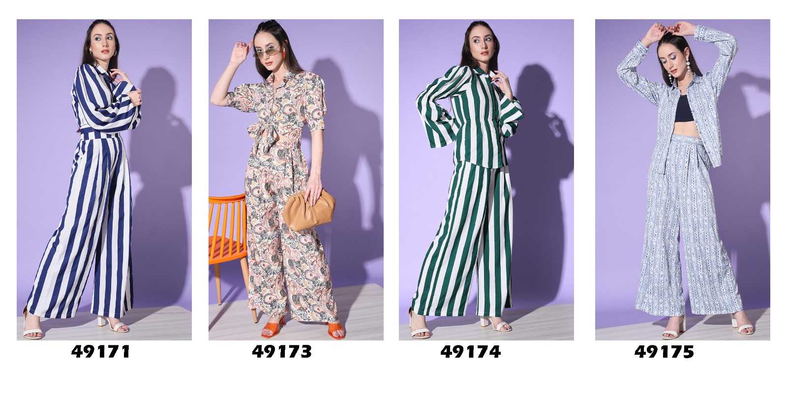 pr shivani vol 2 fancy crape readymade western cord set