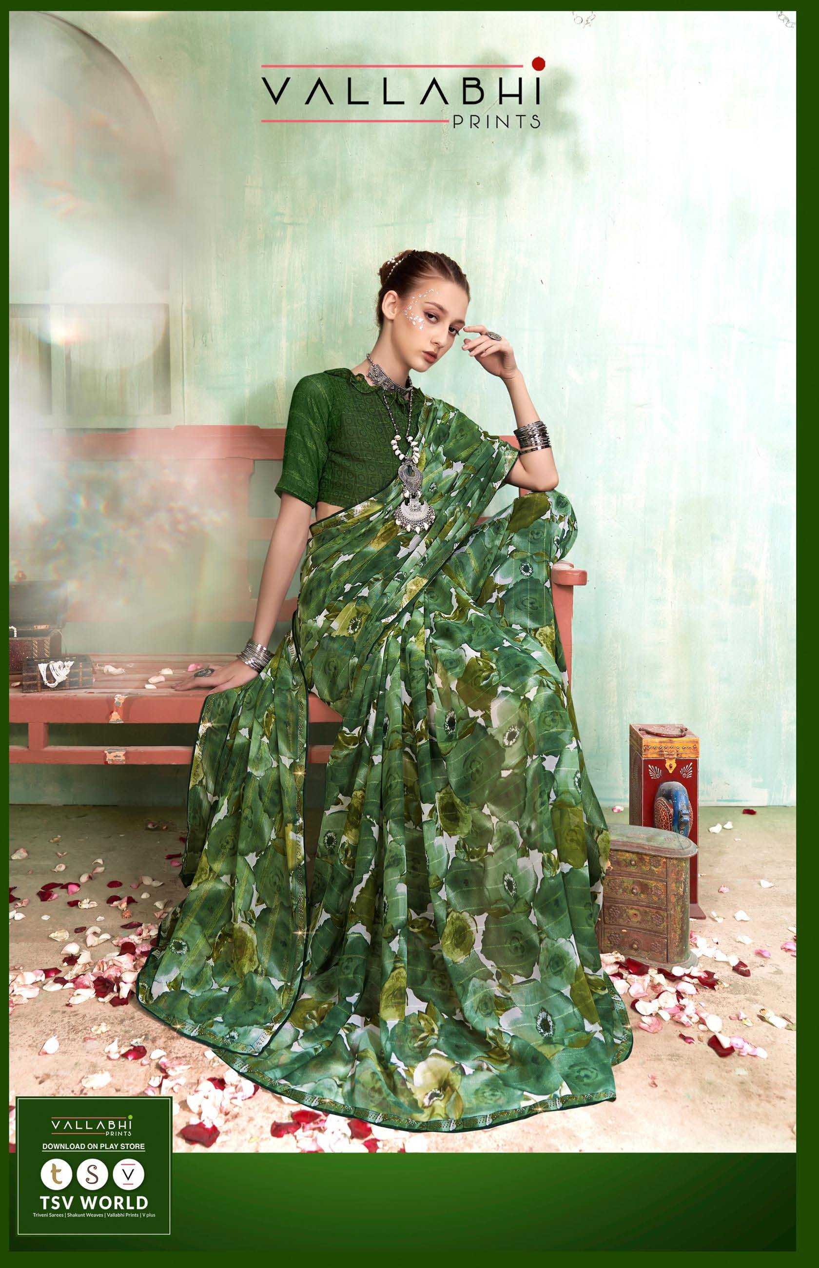 prabhati vol 2 by vallabhi prints fancy georgette sarees catalog