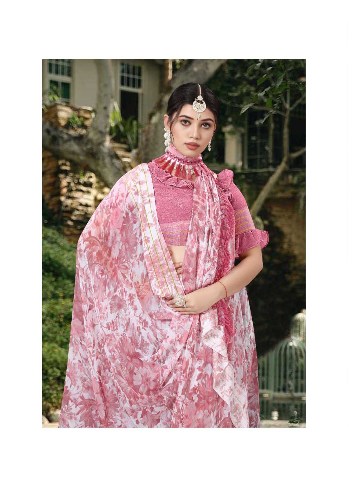 radha vol 2 by sanjana designer fancy weightless jacquard border sarees catalog