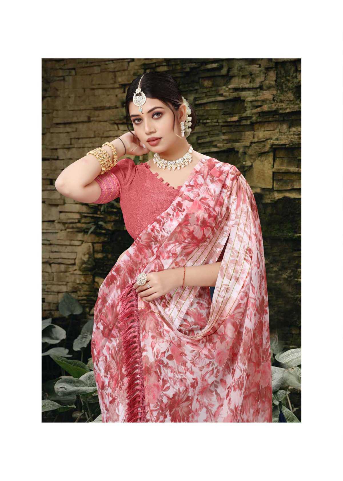 radha vol 2 by sanjana designer fancy weightless jacquard border sarees catalog