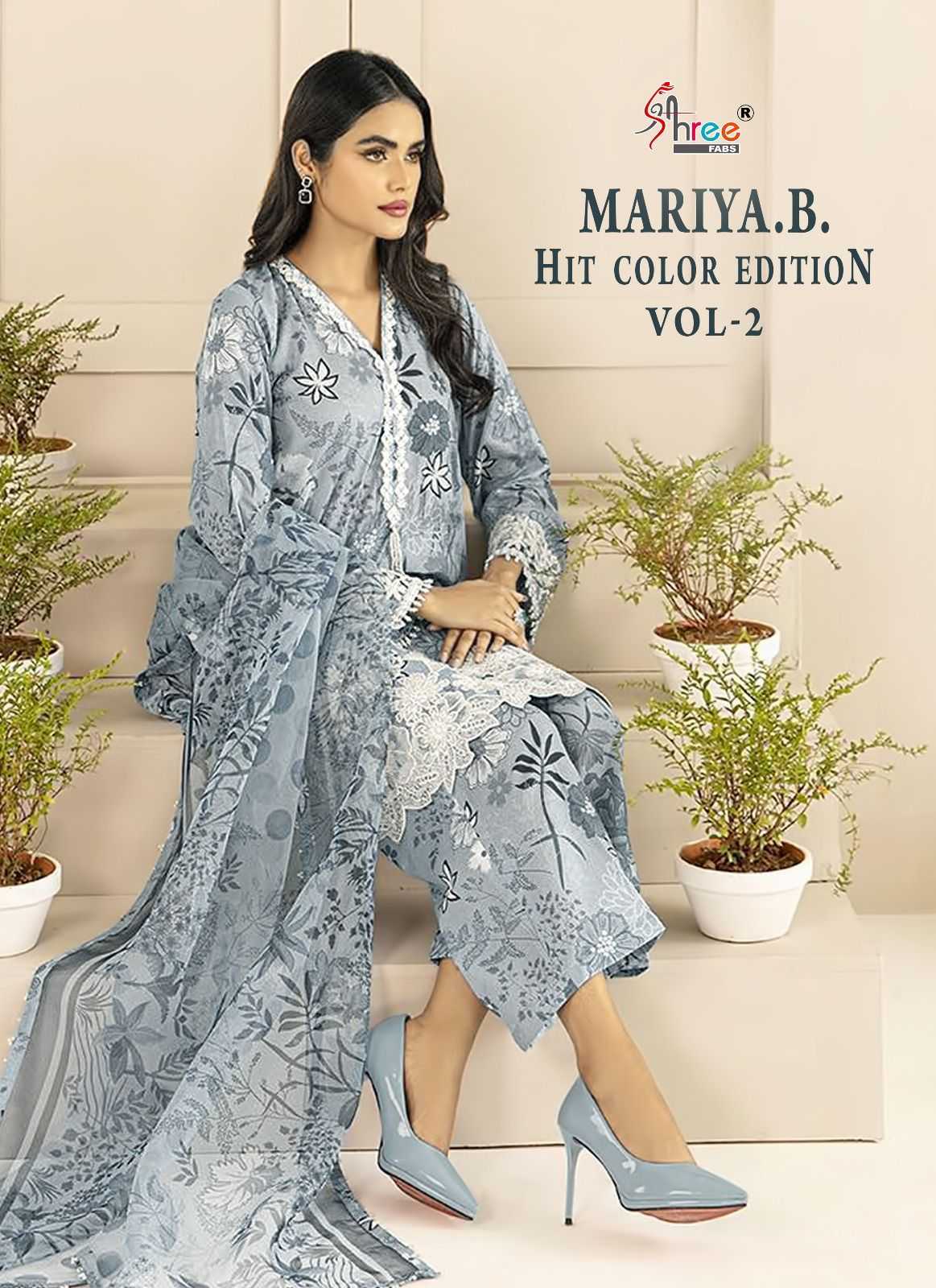 shree fab mariya b hit color edition vol 2 designer patch embroidery fancy suits