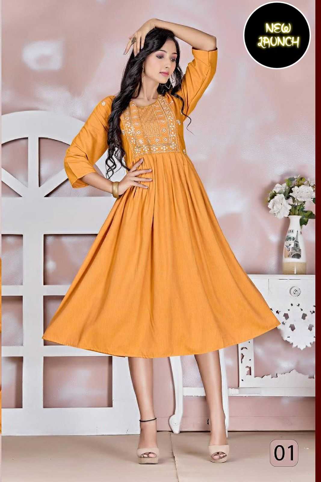 TRENDY NOORIE VOL.1 Liquid Rayon KURTI CATALOG