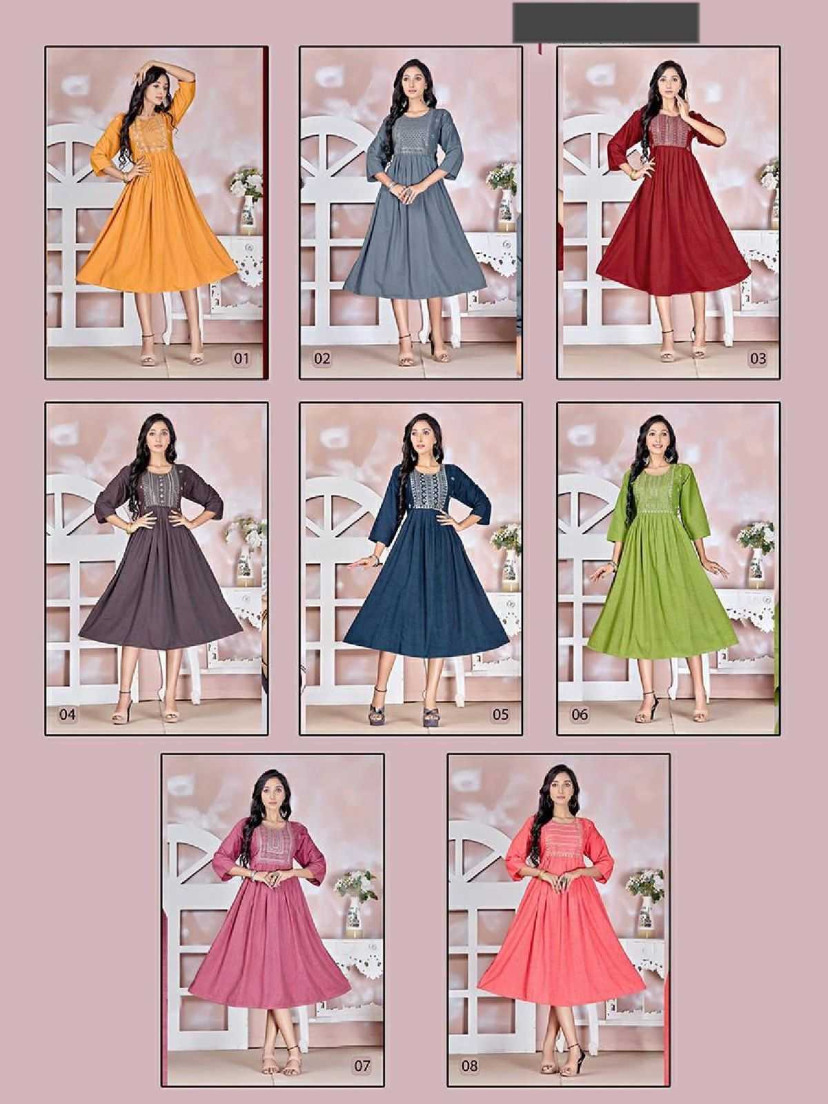 TRENDY NOORIE VOL.1 Liquid Rayon KURTI CATALOG