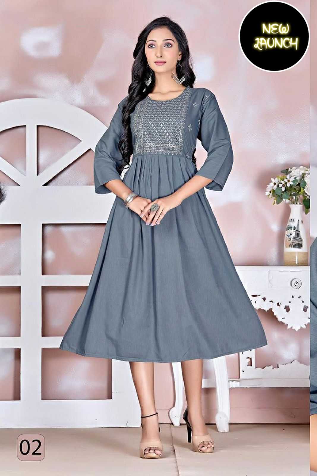 TRENDY NOORIE VOL.1 Liquid Rayon KURTI CATALOG