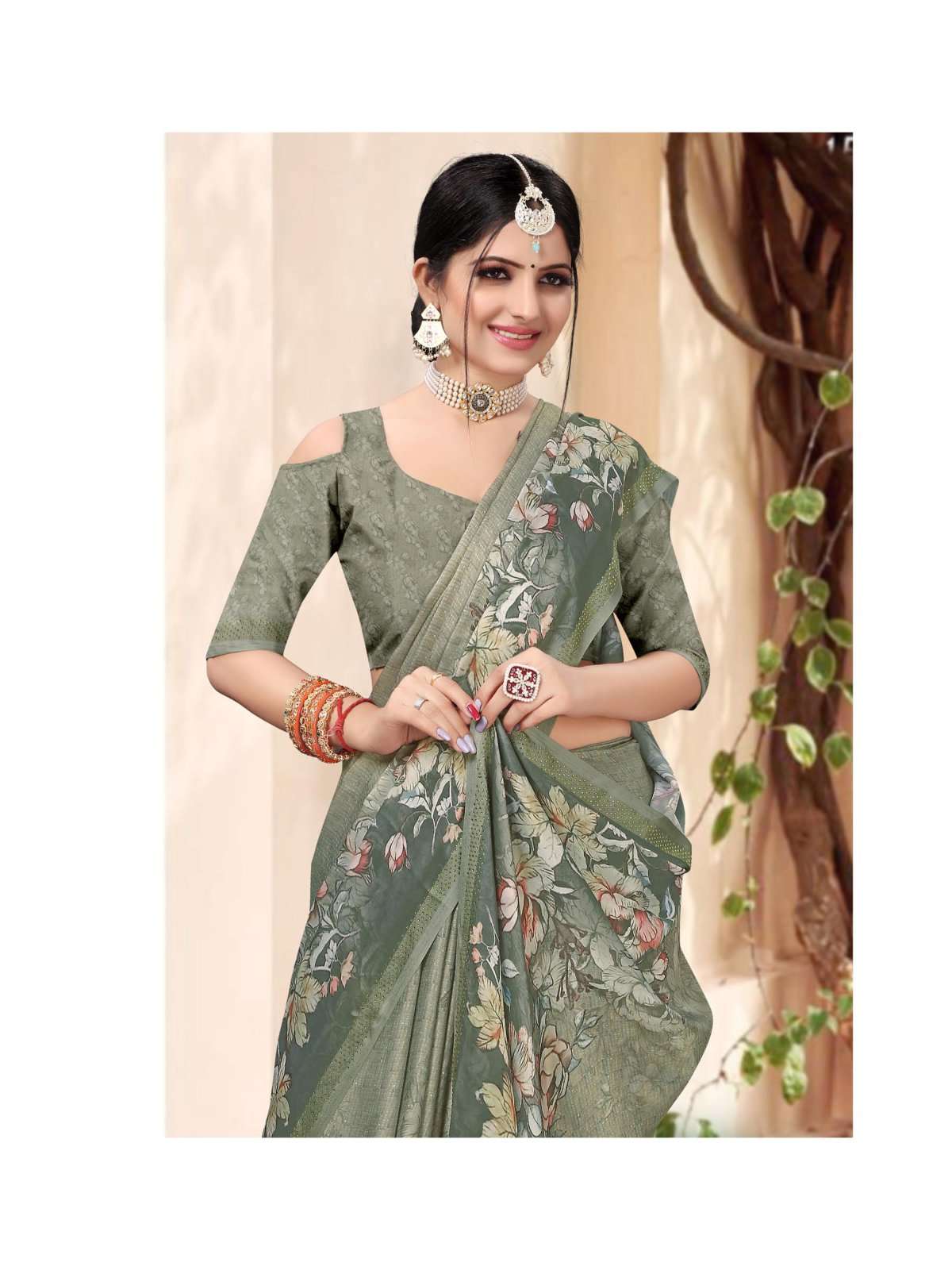 violet vol 5 by sanjana designer satin georgette swarovski fancy border sarees catalog