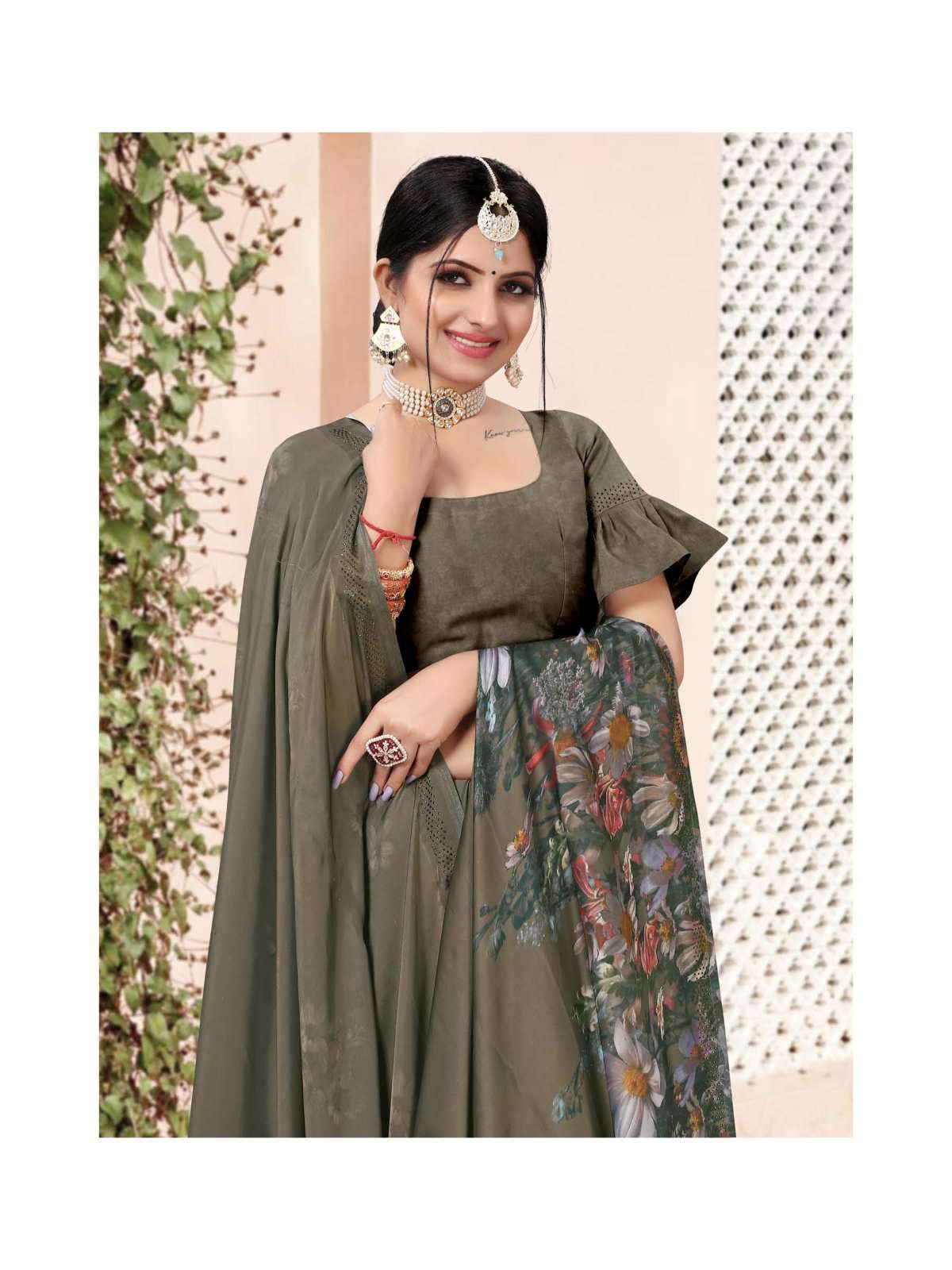 violet vol 5 by sanjana designer satin georgette swarovski fancy border sarees catalog