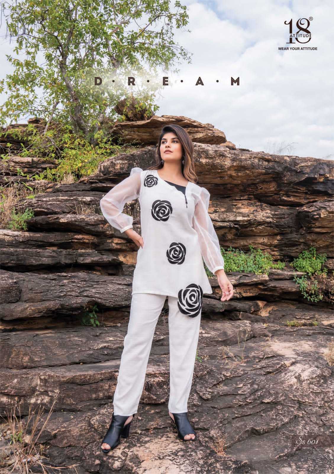 18 attitude sho shaa vol 6 readymade fancy western wear stylish cord set