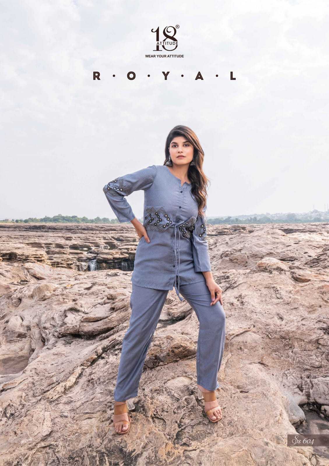 18 attitude sho shaa vol 6 readymade fancy western wear stylish cord set