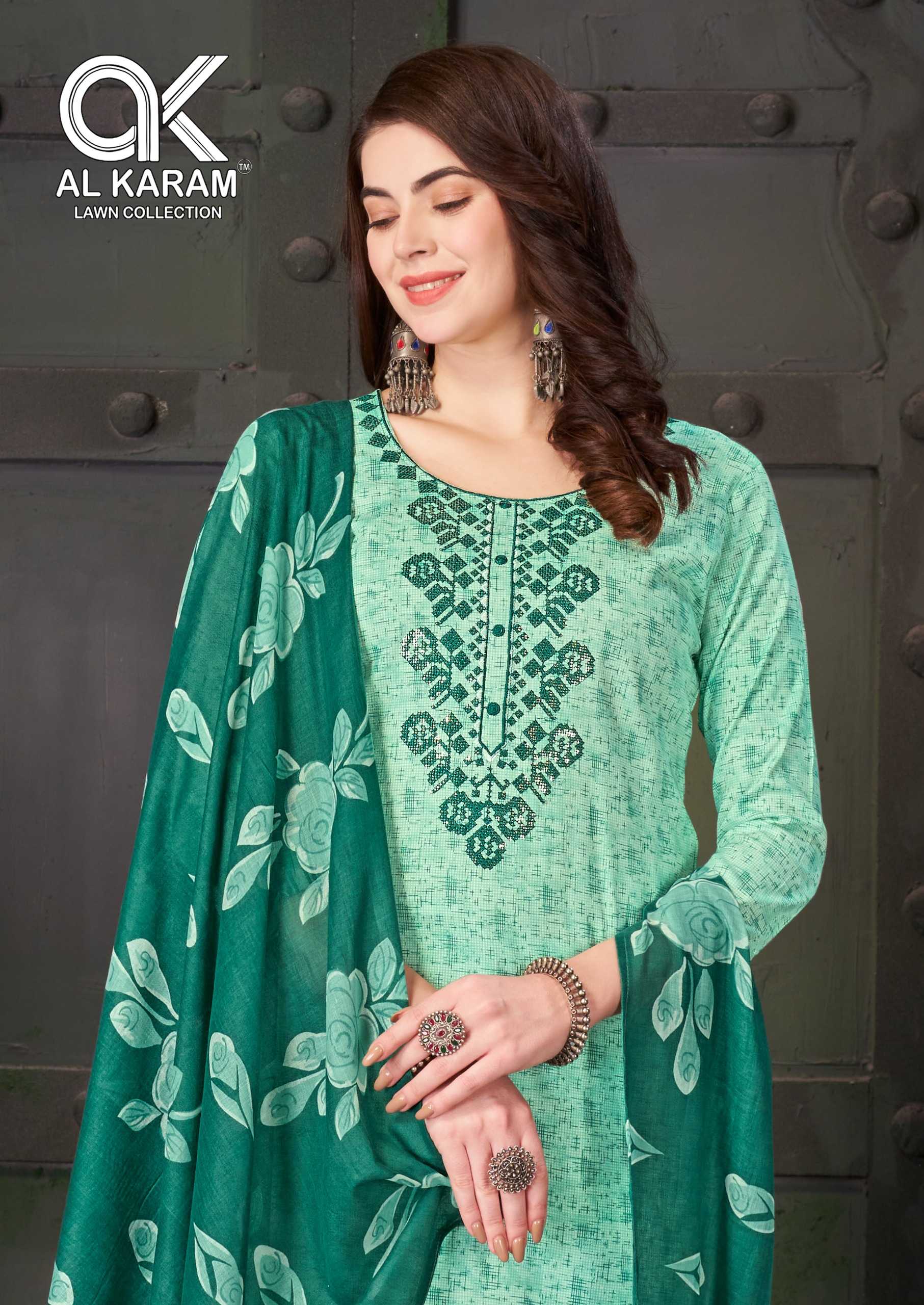 al karam heritage vol 2 cotton unstitch salwar kameez with mul dupatta