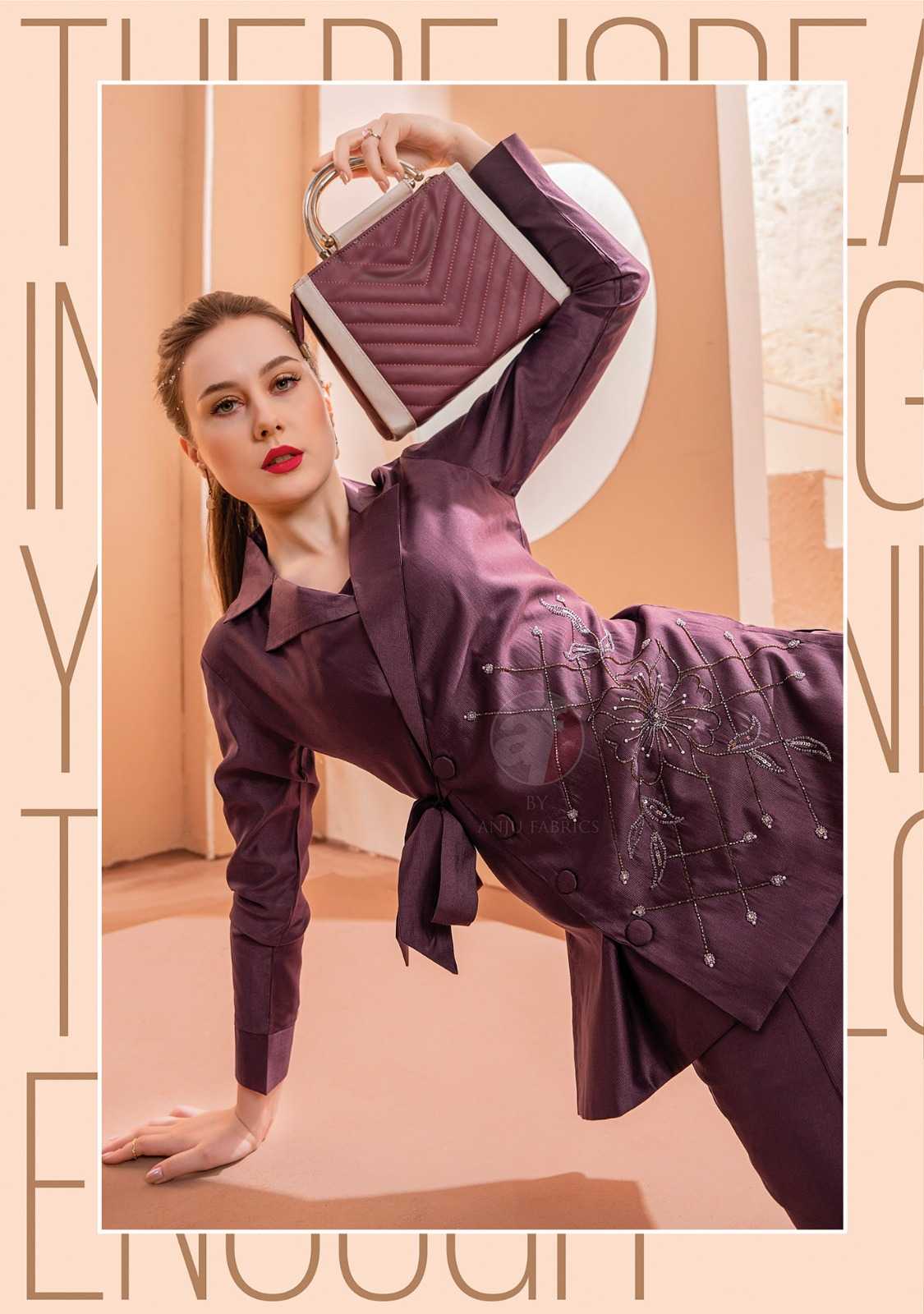 anju fab showy vol 2 readymade western wear handwork designer cord set