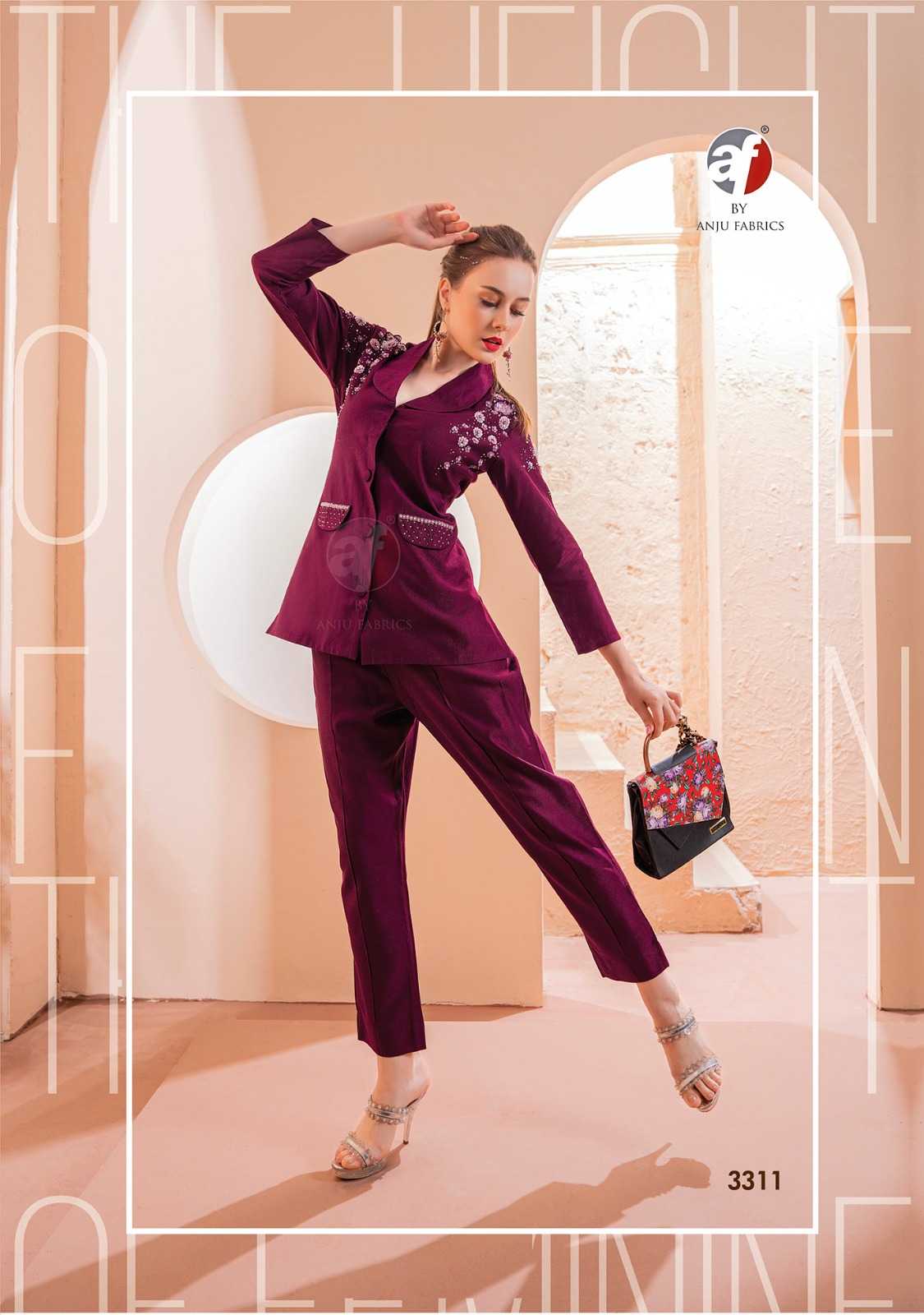 anju fab showy vol 2 readymade western wear handwork designer cord set