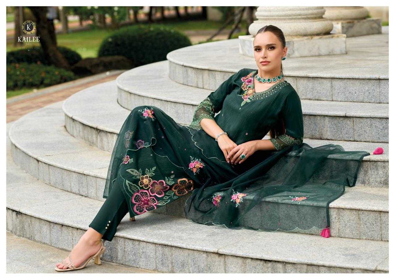 kailee fashion mahnoor fancy work readymade salwar kameez catalog