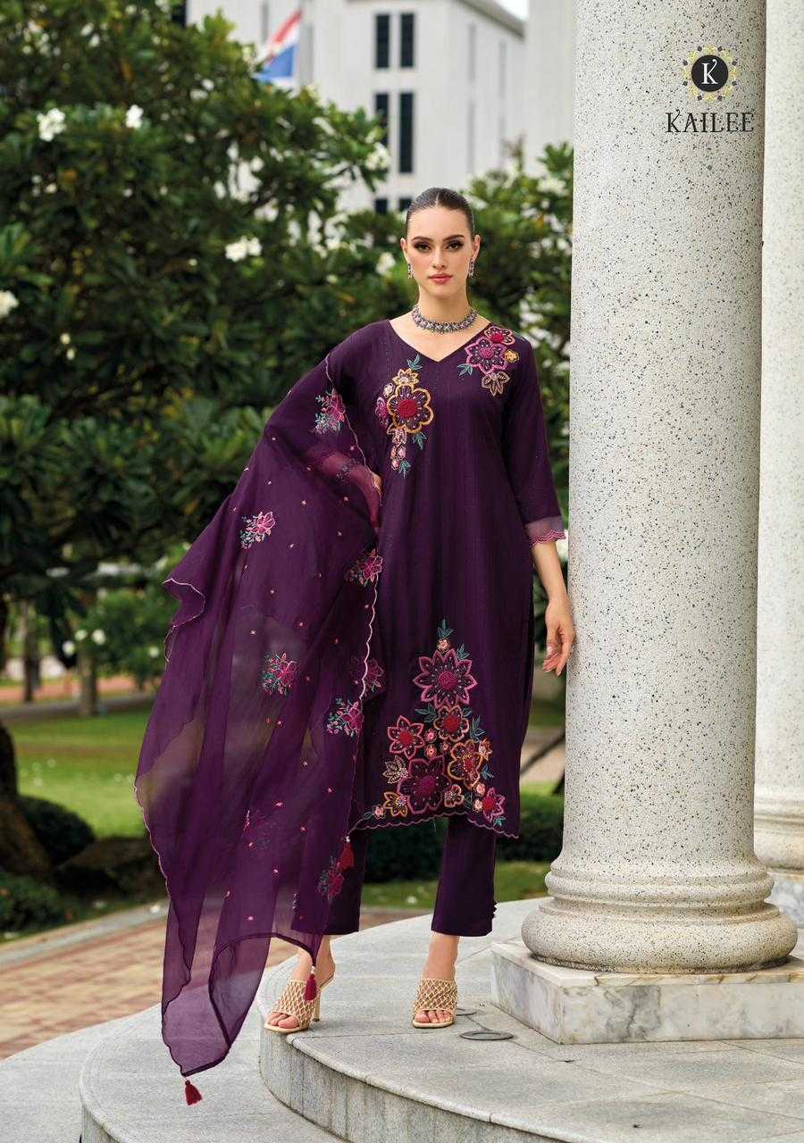 kailee fashion mahnoor fancy work readymade salwar kameez catalog