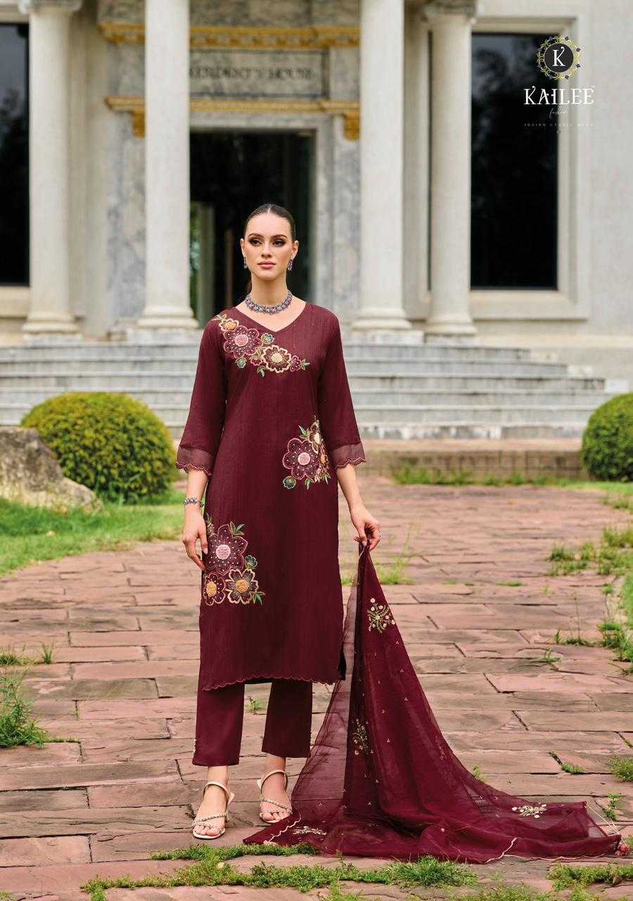 kailee fashion mahnoor fancy work readymade salwar kameez catalog