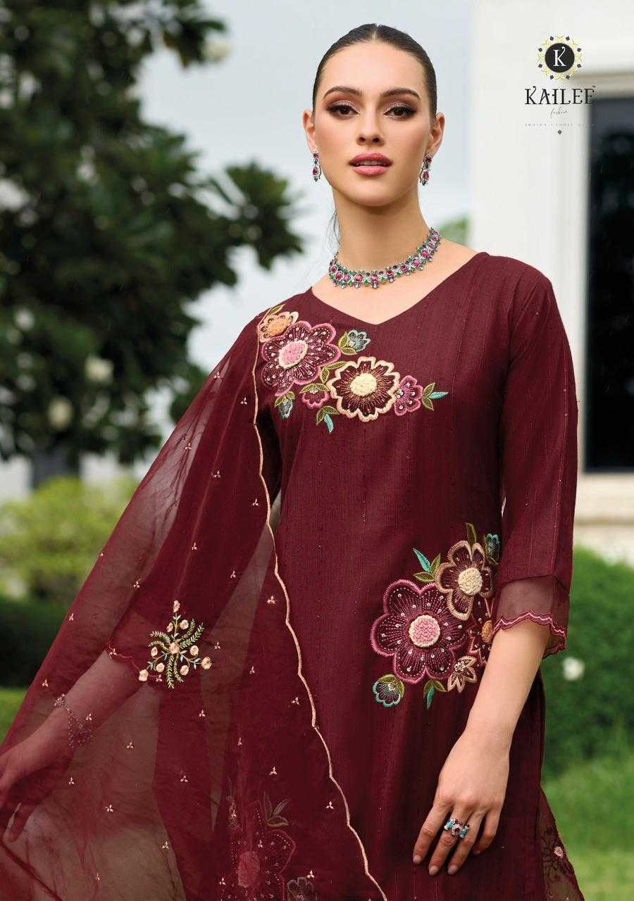 kailee fashion mahnoor fancy work readymade salwar kameez catalog