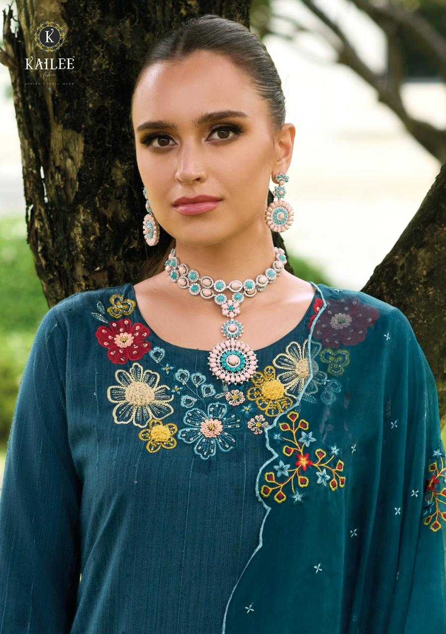 kailee fashion mahnoor fancy work readymade salwar kameez catalog
