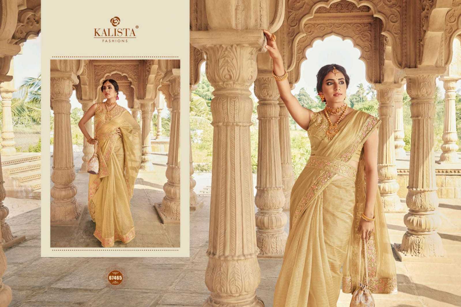 kalista fashion cindrella beautiful handcrafted mirror work sarees