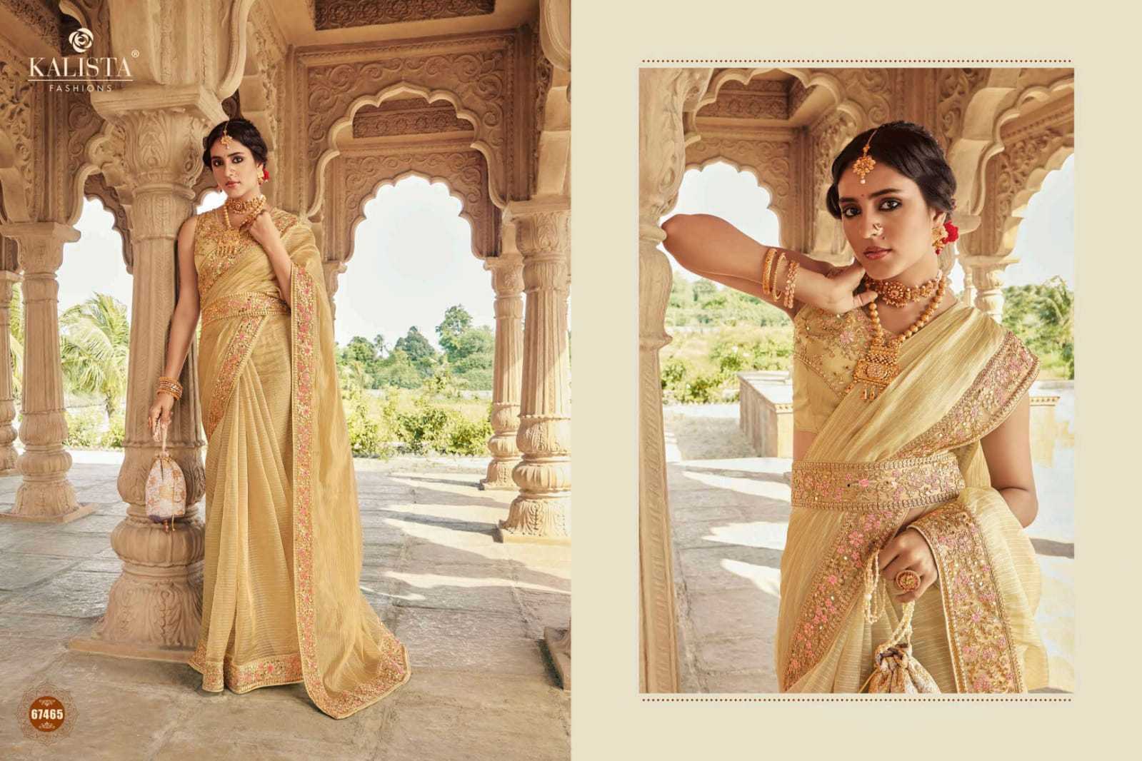 kalista fashion cindrella beautiful handcrafted mirror work sarees