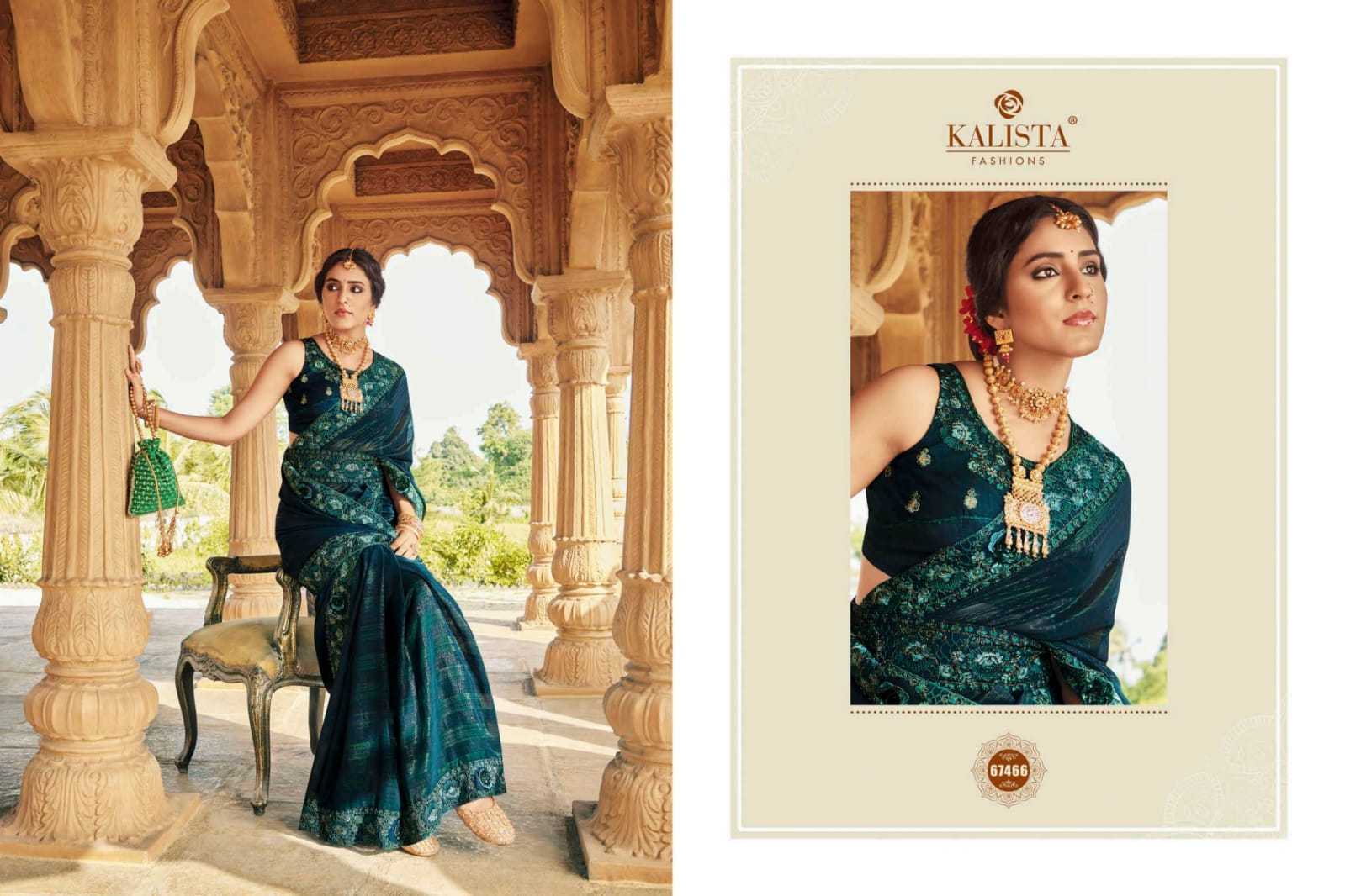 kalista fashion cindrella beautiful handcrafted mirror work sarees