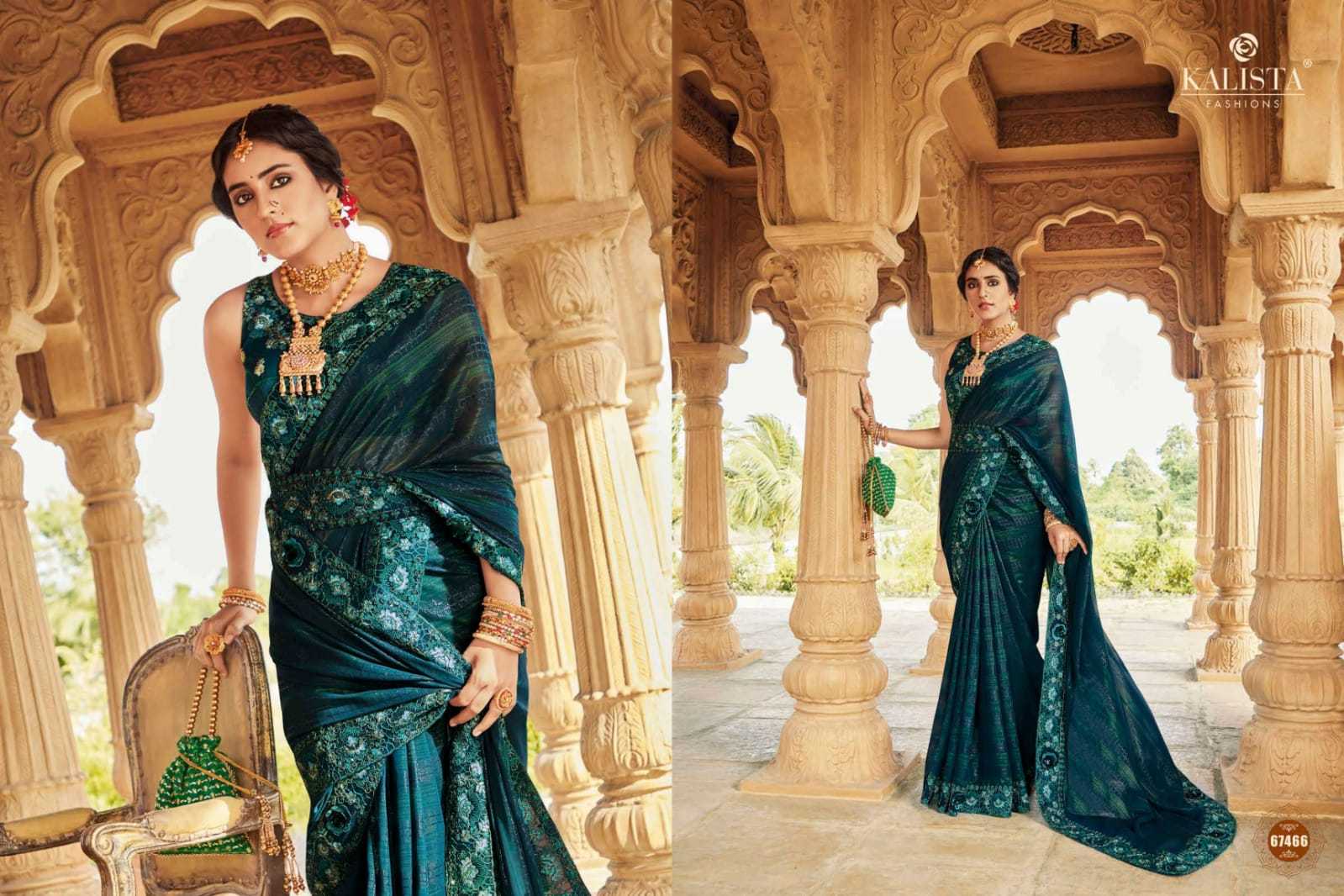 kalista fashion cindrella beautiful handcrafted mirror work sarees