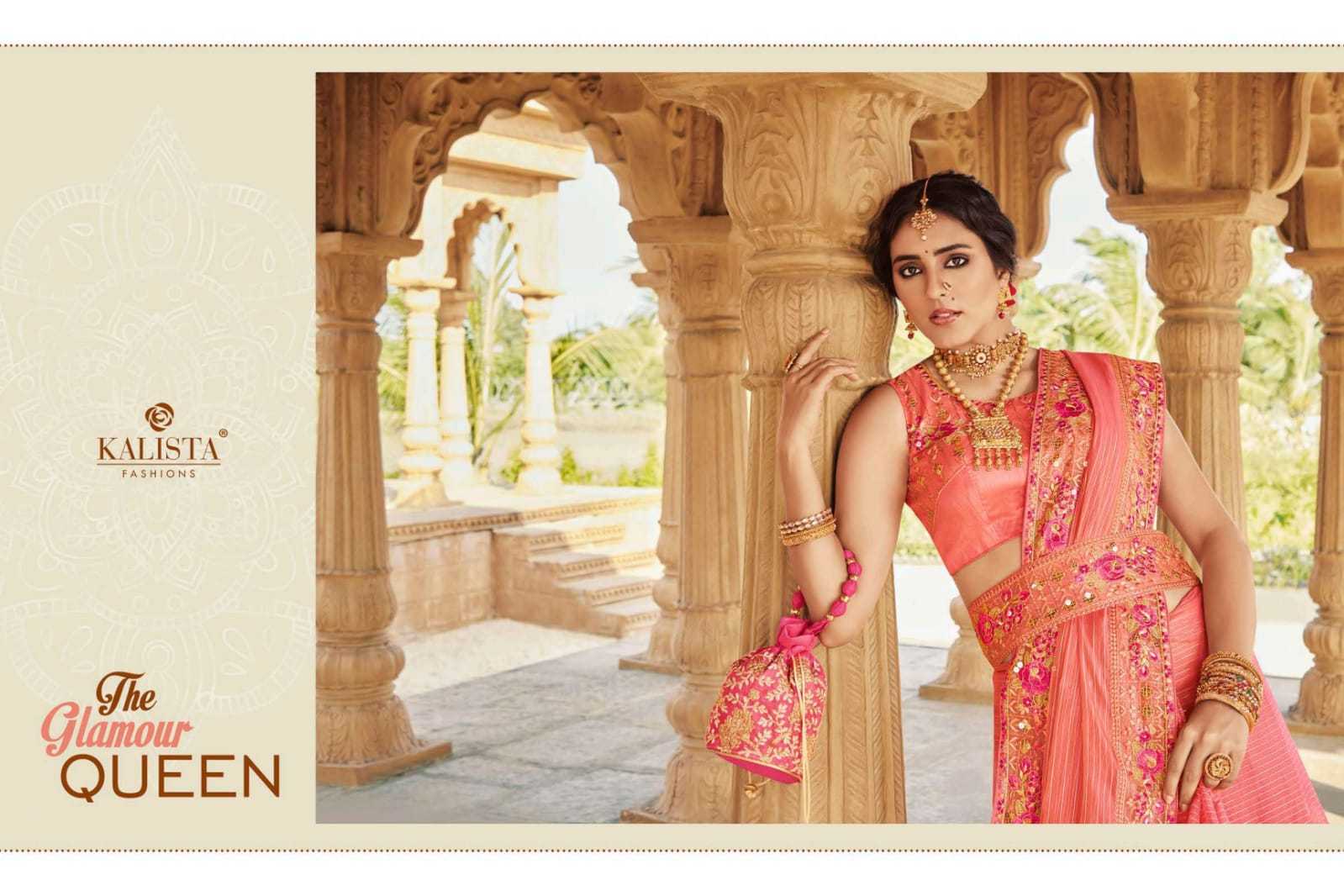 kalista fashion cindrella beautiful handcrafted mirror work sarees