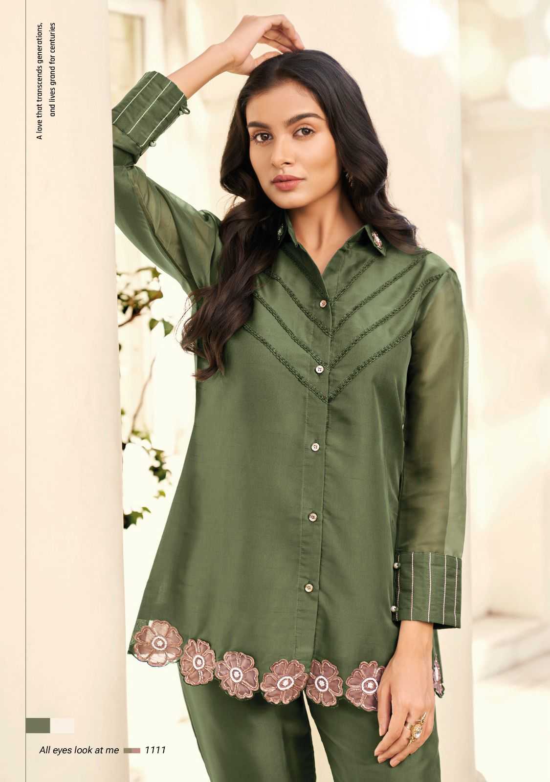 lady leela marbles vol 4 fullstitch viscose organza handwork cord set