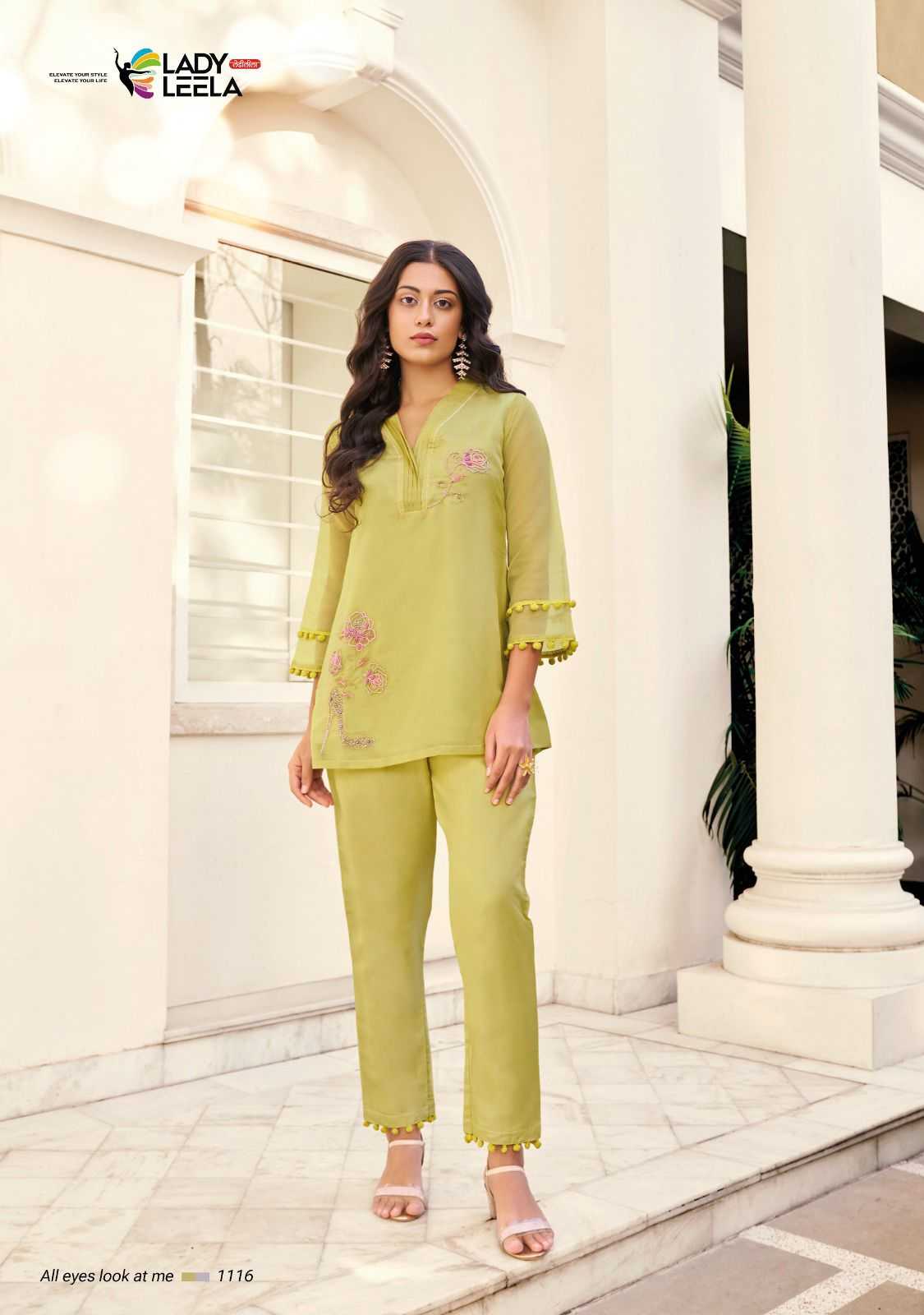 lady leela marbles vol 4 fullstitch viscose organza handwork cord set